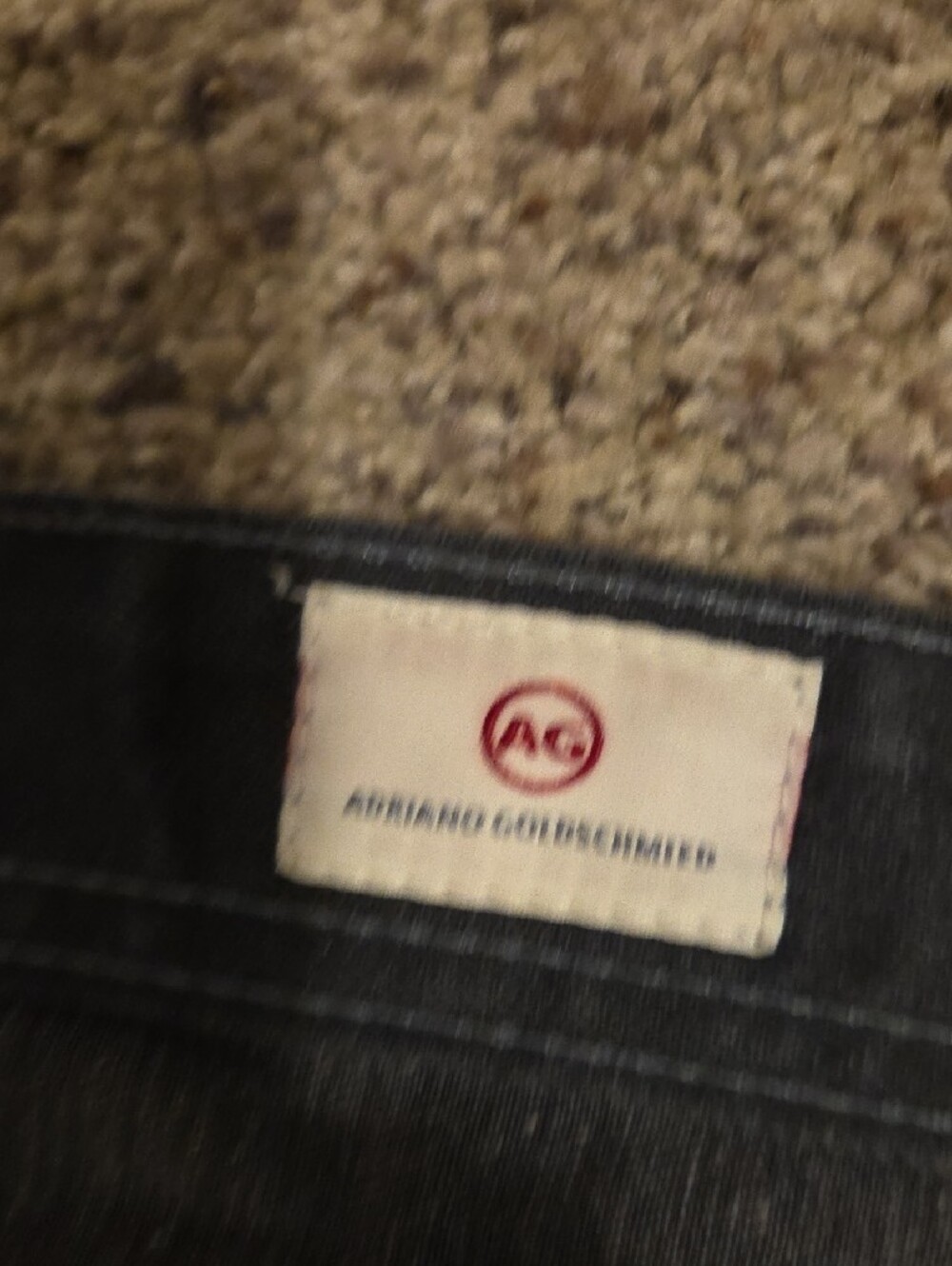 Ag Adriano Goldschmied Men’s Black Straight Jeans - Picture 3 of 6